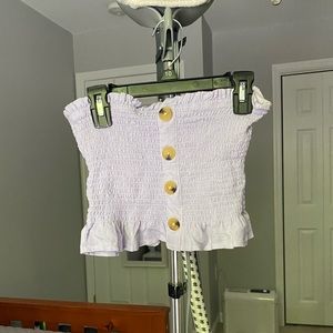 Pacsun (Lilac) Ruffle Tube Top